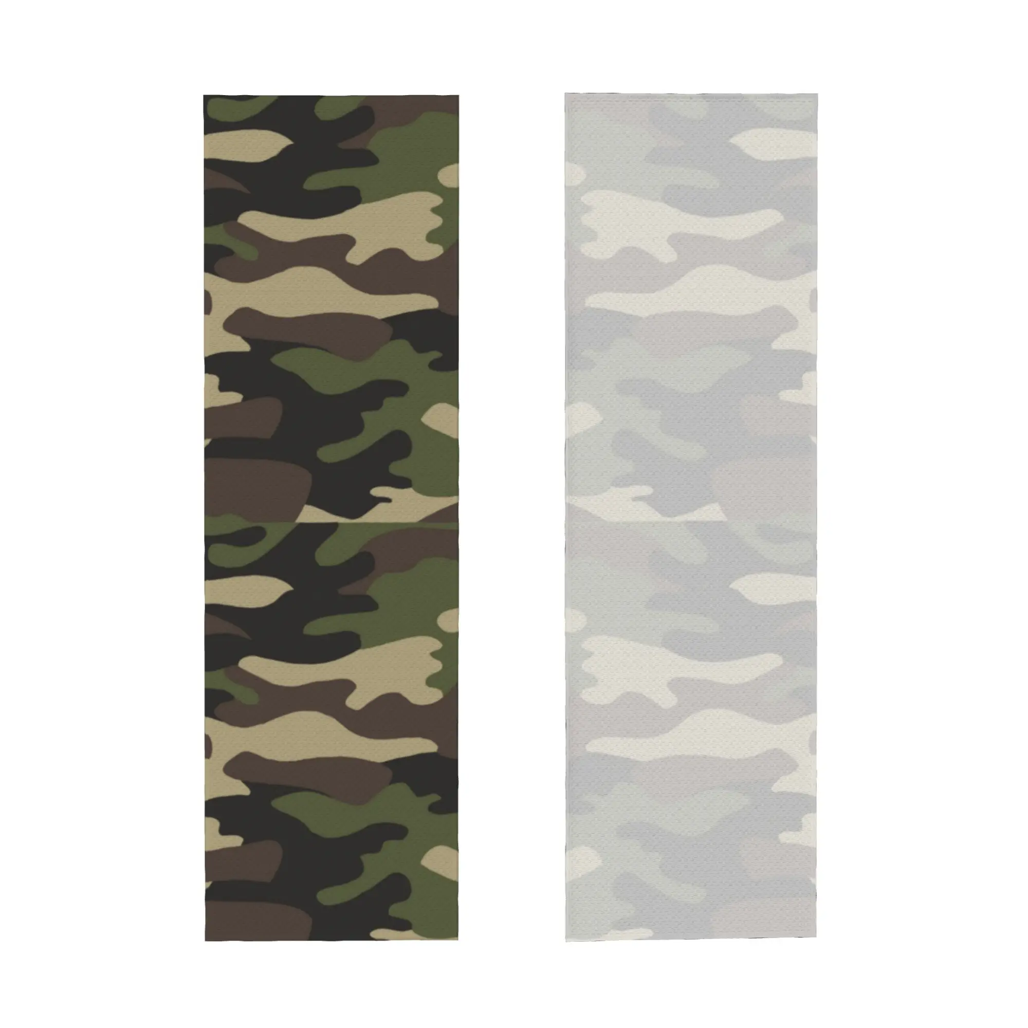 Green Brown Camouflage Cold Exercise Towel Jungle Camo Super Soft Breathable Instant Cooling Towel Yor Gym Towels