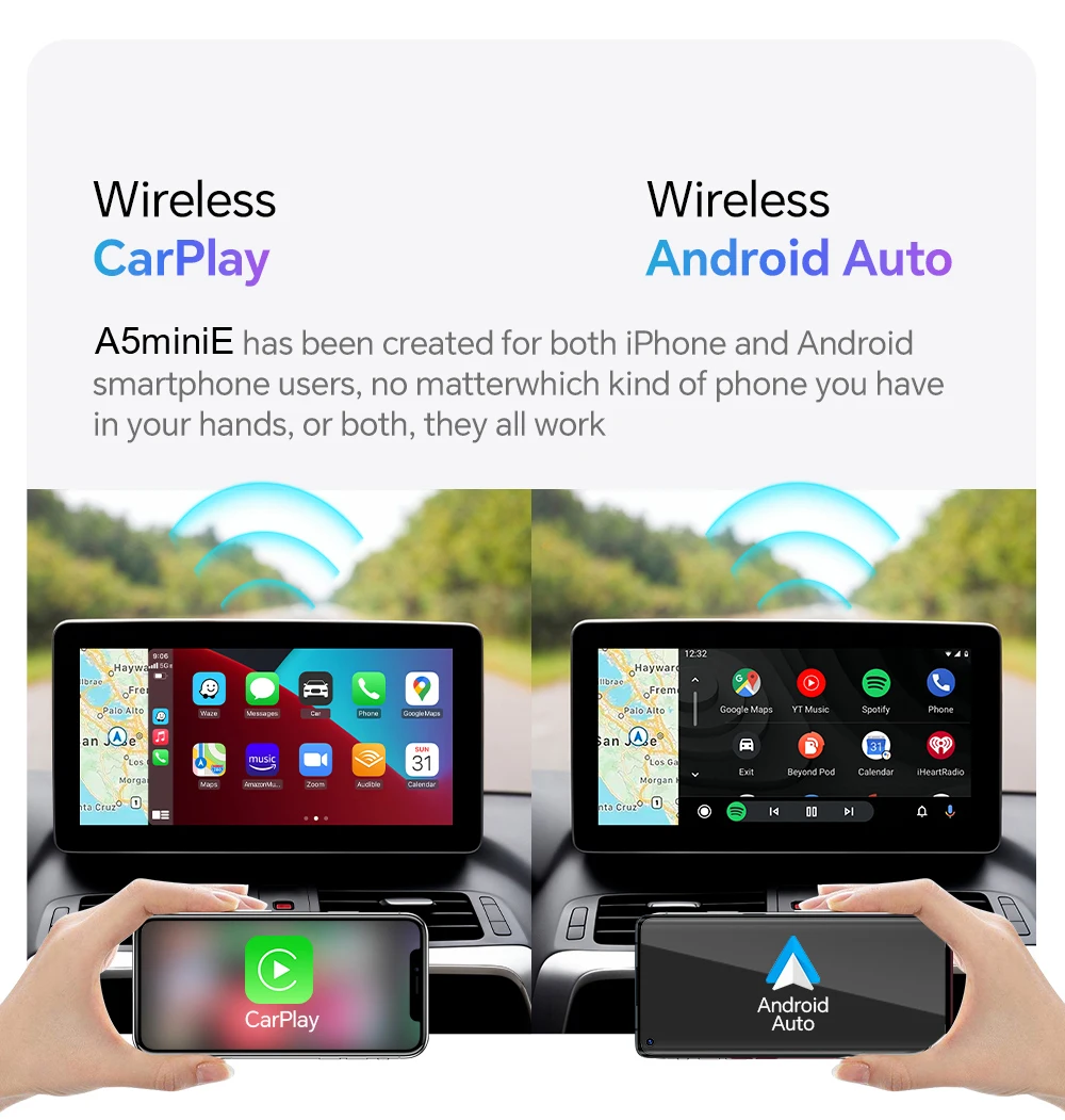 XUDA Kabelgebundener zu Kabelloser Carplay-Adapter, Kabelloses Android Auto für Peugeot 208 308 408 508 2008 3008 4008 5008 – Detail 4