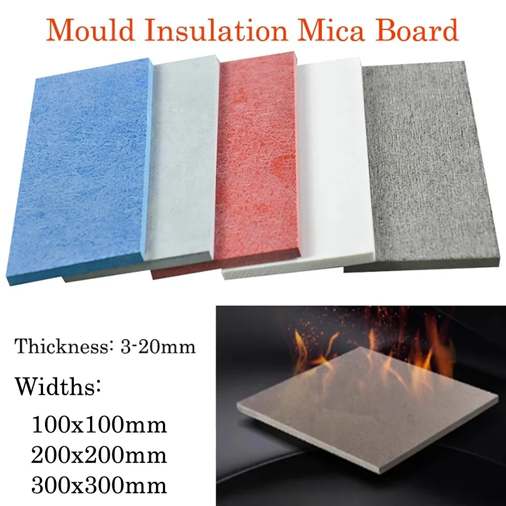 

Thickness 3-20mm 1000℃ High Temperature Resistant Insulation Plate Fireproof Mica Board Mold Insulation Sheet Mica Plate 100-300