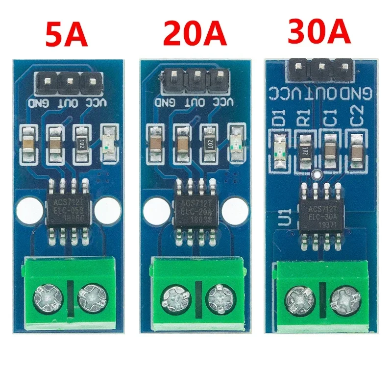 3/5/10PCS Hall Current Sensor Module ACS712 module 5A 20A 30A Hall Current Sensor Module 5A/20A/30A ACS712