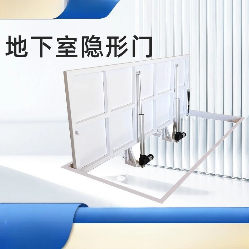 Wine cellar door flip door Electric upper flip door Staircase