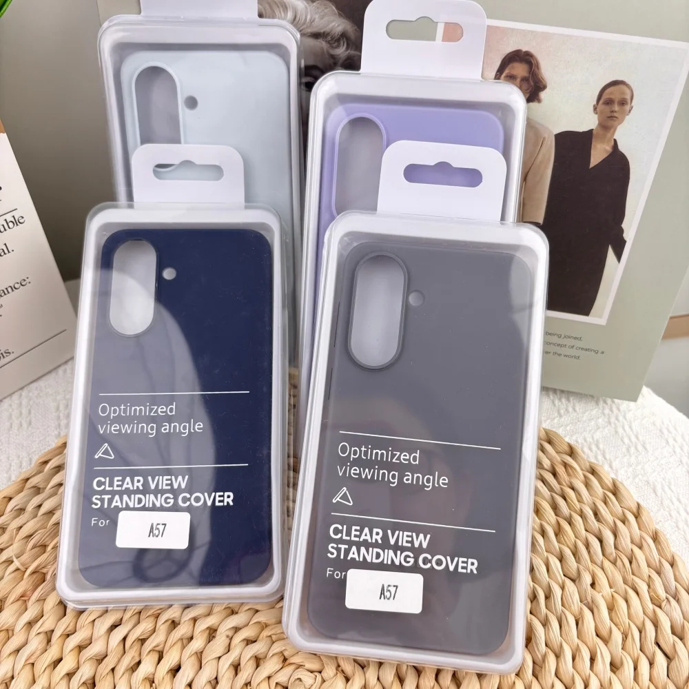 Capa de silicone líquido para samsung galaxy a57 5g, capa macia à prova de choque com proteção total para câmera, forro de microfibra, capa à prova de choque