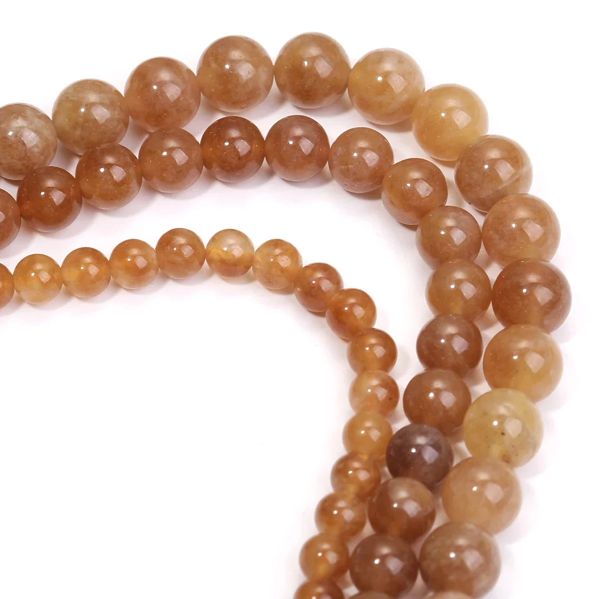 1 Streifen farbiger gelber Jaspis, lose Perlen, 6/8/10 mm, runder Edelstein, DIY-Perlen, für Männer und Frauen, Armband, Halskette, Zubehör