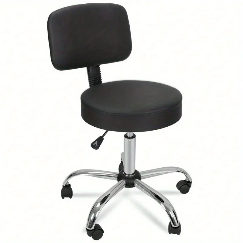 

Adjustable Hydraulic Massage Salon Stool Swivel Rolling Chair with Back Rest