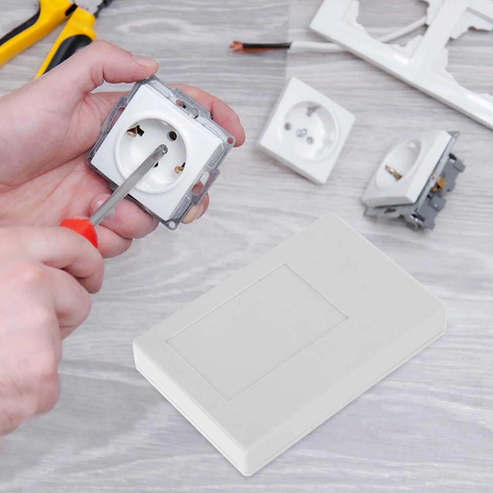 1pc Hidden Storage Box Discreet Junction Design Portable Plastic Enclosure Secret Compartment Money Hider Waterproof Electrical