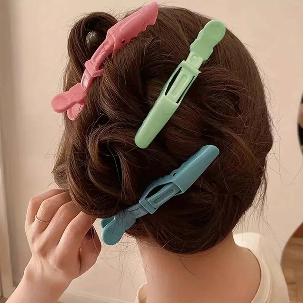 Plastic Barrettes For Women Bangs Anti-drop Hair Fixing Clips For Long Short Hair