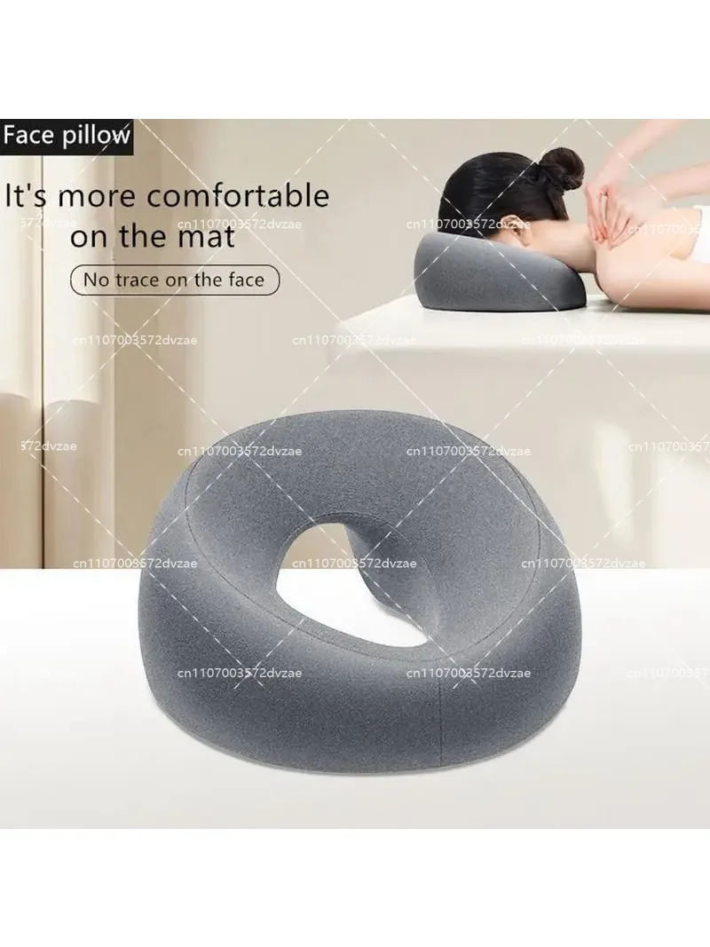 Ergonomic Face Down Nap Pillow Memory Foam Desk Nap Headrest for Prone Resting Comfort Home & Beauty Salon Use