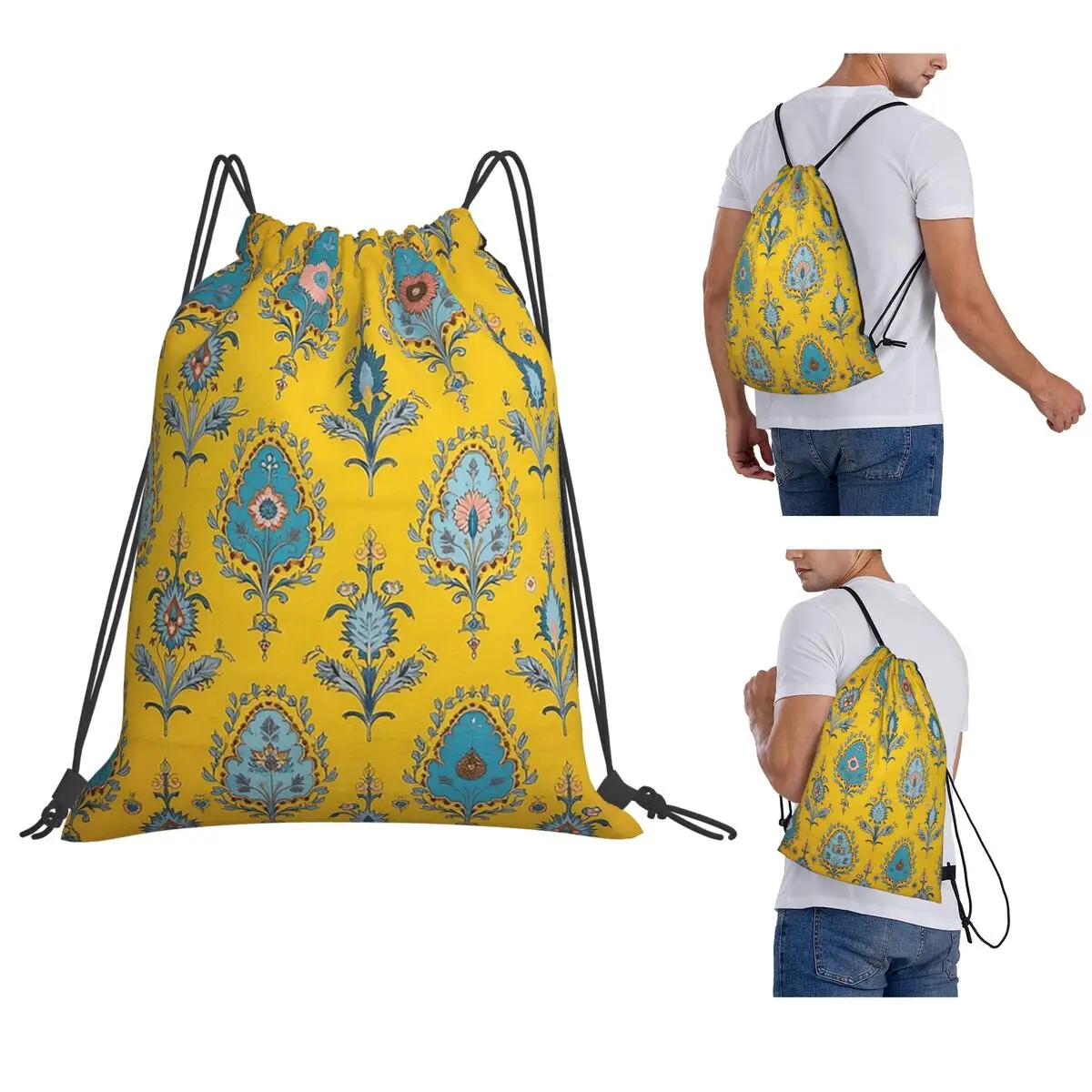 Toile De Jouy Of Condesas Backpacks Casual Drawstring Bags Sundries Bag Book Bags for Man Woman Students