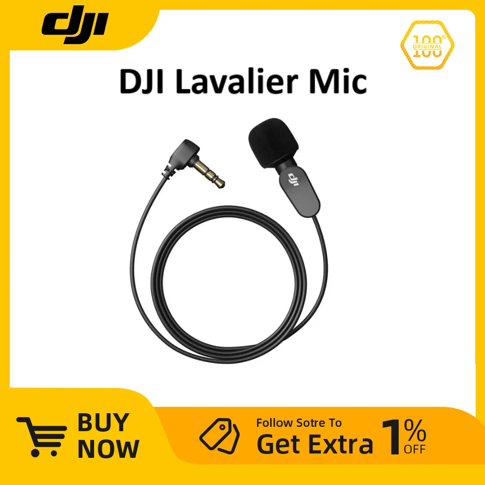 DJI Lavalier Mic High-quality Recording Compact and Easily Concealable Adjustable angle DJI Original Accessory Part