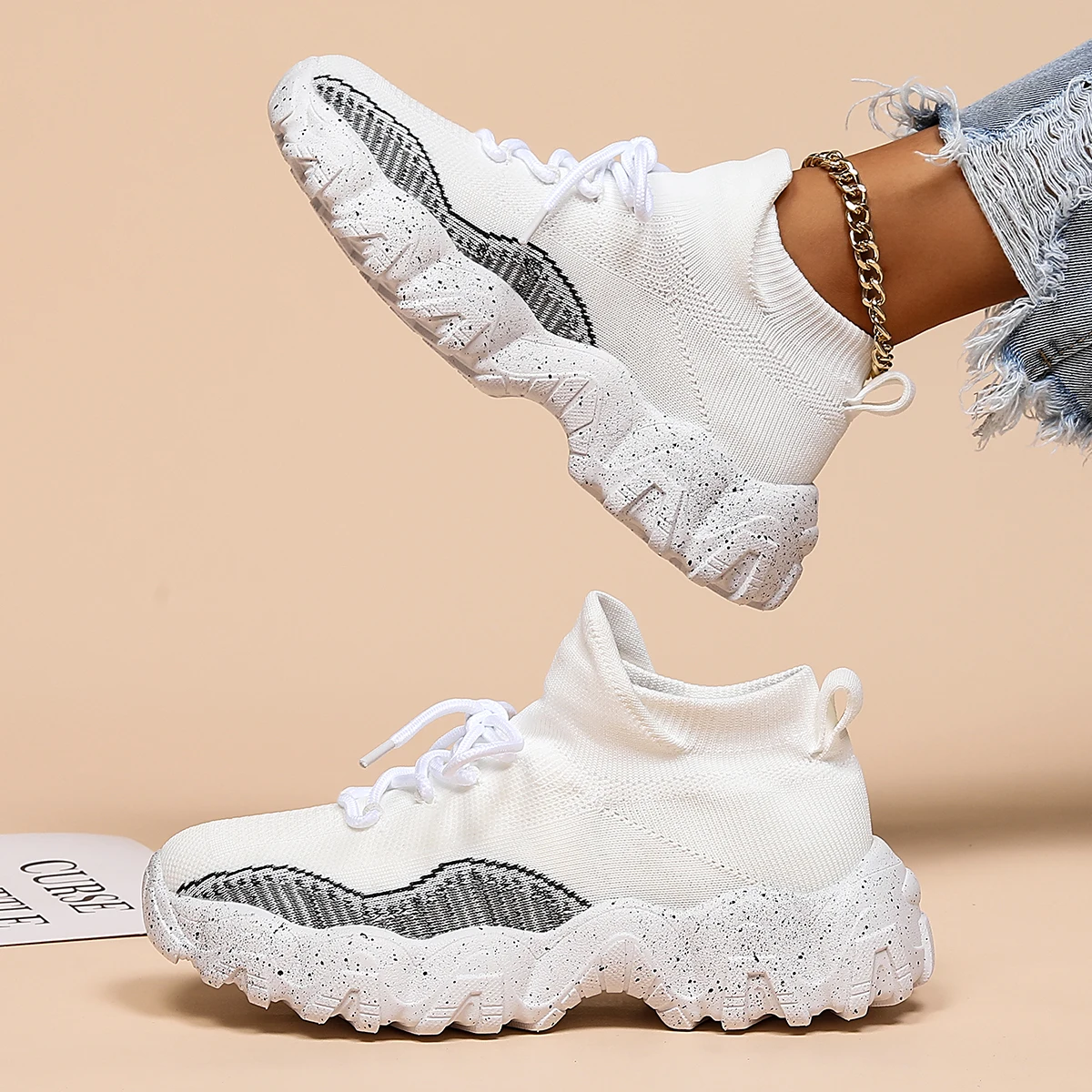 

Прогулочная обувь унисекс, дышащая сетчатая обувь на шнуровке, мягкая, удобная, повседневная, легкая, новинка 2025, теннисная обувь для мужчин и женщин