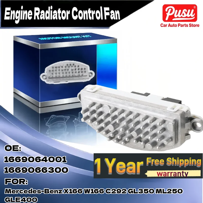 

For Mercedes-Benz X166 W166 C292 GL350 ML250 GLE400 Car Blower Motor Resistor Compatible with OE 1669064001 1669066300