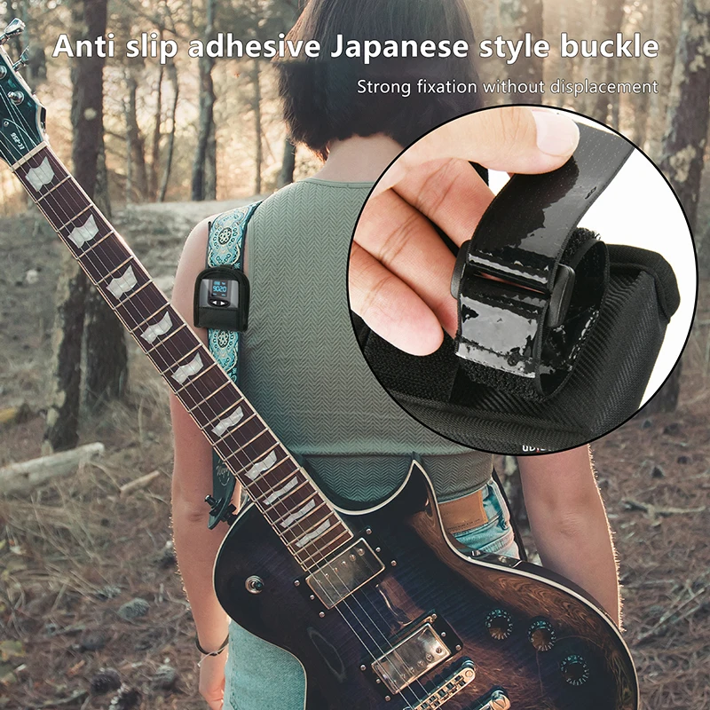 1/2/3PCS Guitar Wireless Transmitter Storage Bag Portable Bass Audio Receiver Carry Case TPU Fixed Strap Holder Protective Pouch