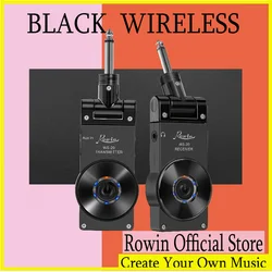 Rowin WS-20 Wireless Guitar System Transmitte Receive Digital Transmitter For Electric Guitar Bass Violin Connect Amp 100ft 