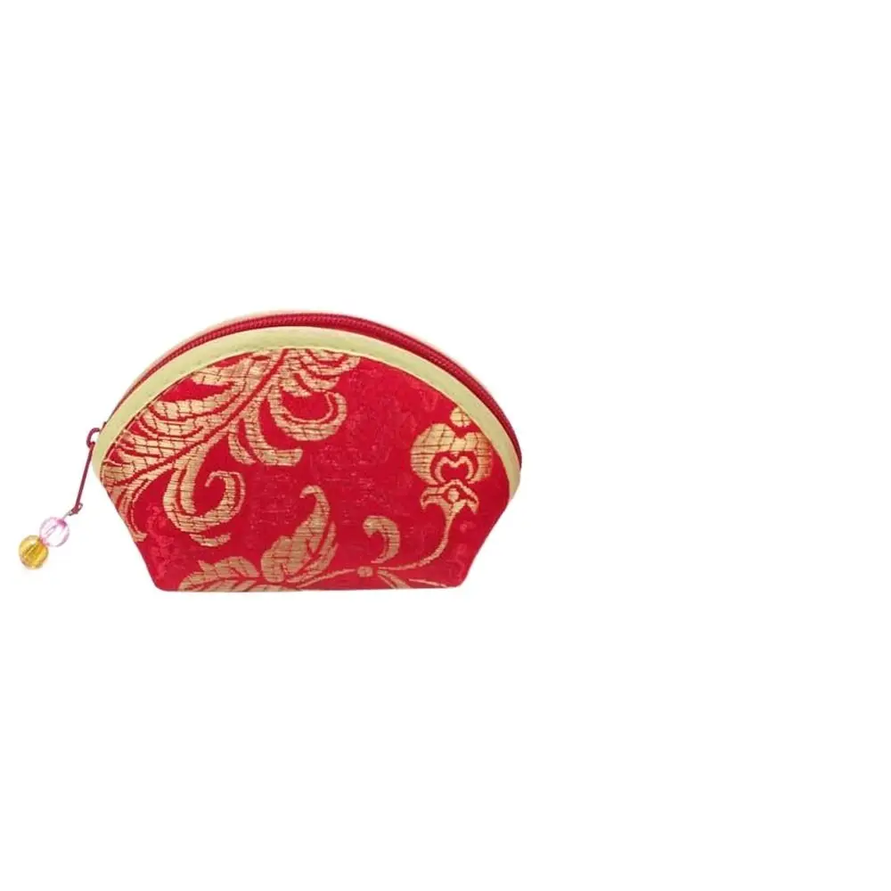 Color Zip Embroidery Bracelet Bag Cloth Necklaces Case Chinese Style Storage Bag Women Jewelry Bag Jewelry Case Purse Pouch