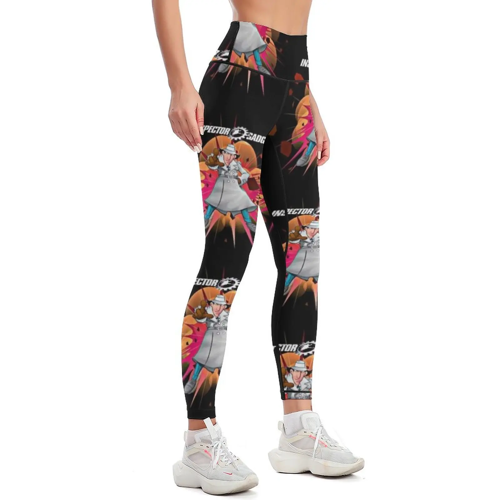 Inspector Gadget Is The Man Leggings Women's sports pants trousers joggers for workout shorts Womens Leggings