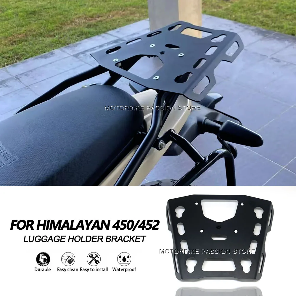 

Для RE Himalayan 450 Himalayan 452 2024 2025 задняя багажница HIMALAYAN 450 багажник для мотоцикла поддержка ящика для хранения