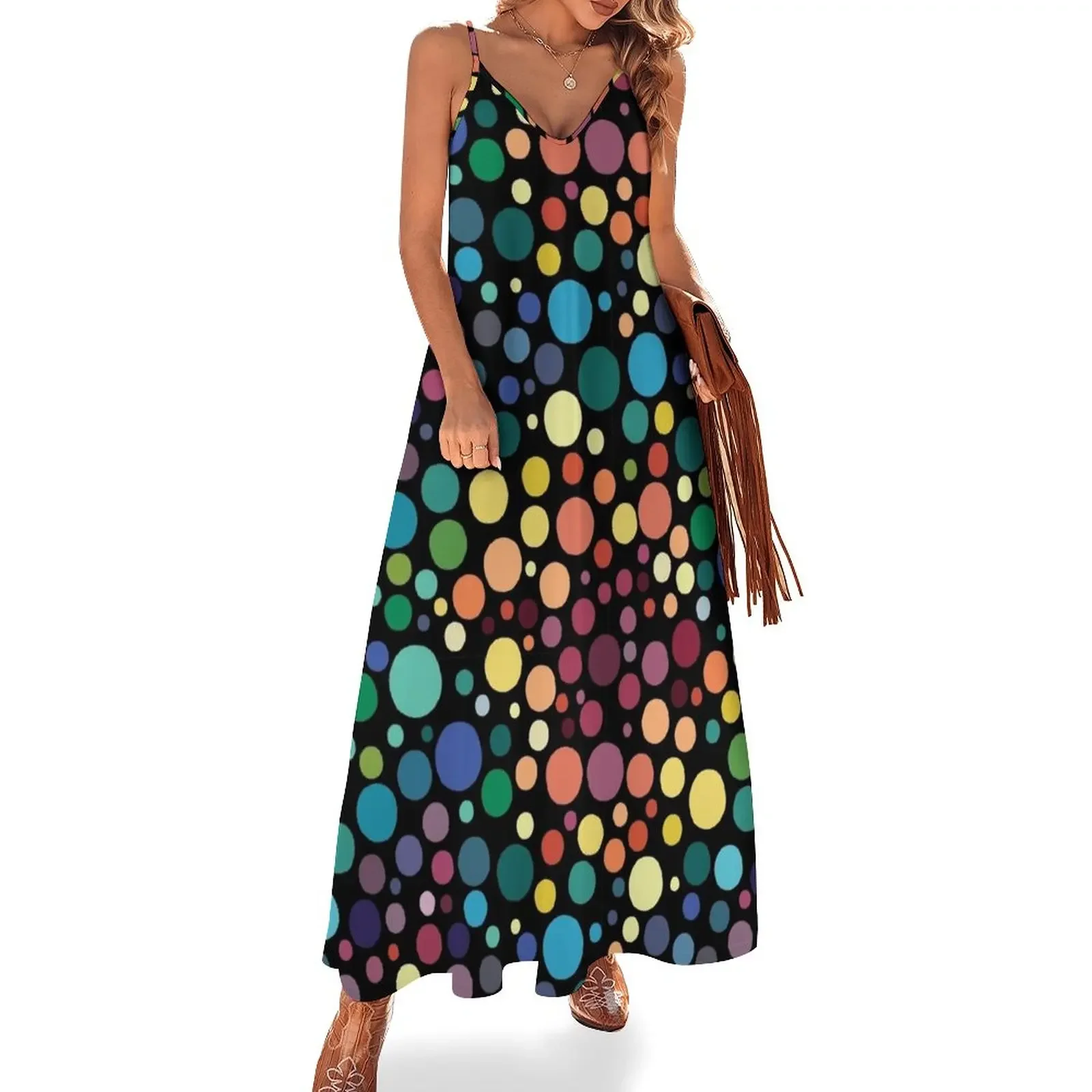 

Rainbow Bubbles Sleeveless Dress Party dresses Long dresses Dress