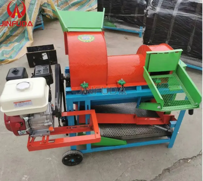 Trilladora multifuncional para descascarar mijo/tren sarraceno/soja/trigo/granos de frijol mungo máquina trilladora