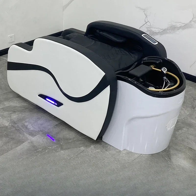 

High-end Smart Electric Massage Shampoo Chairs Hair Salon Stylist Hairdressing Beauty Shampoo Bed Salon Furniture Sillas FYSB