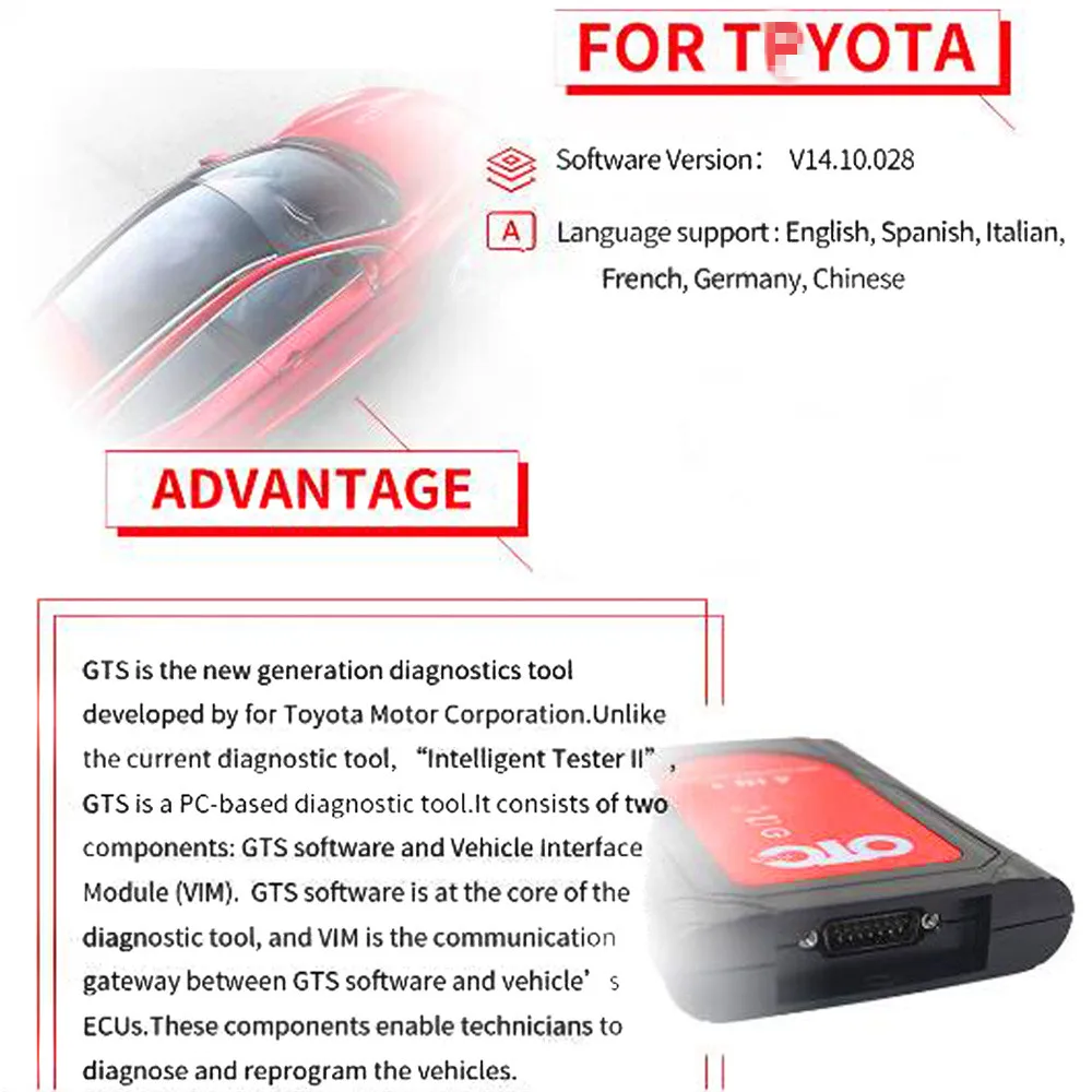 OTC Plus 3 in 1 Diagnostic Tools Techstream Consult 3 Plus OTC Scanner ForNissan /T-yota/V-olvo OBD Scanner GTS With HDD