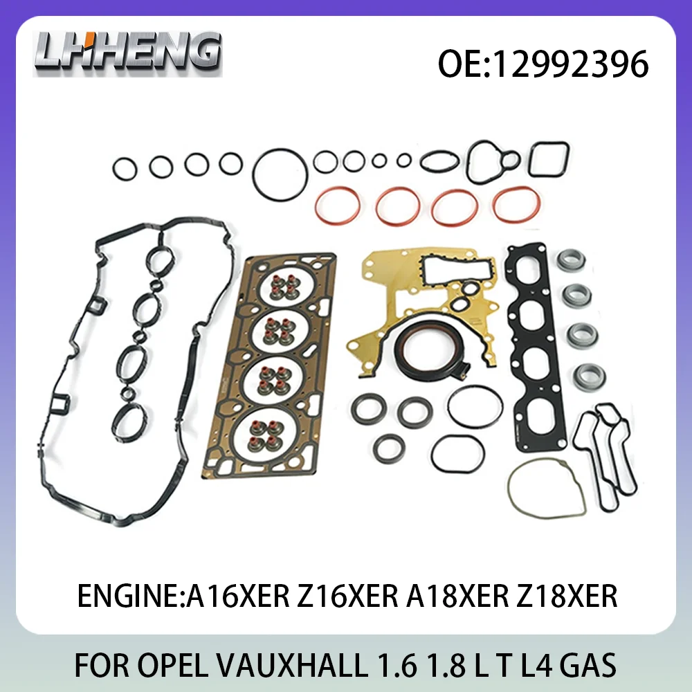 

Engine Full Overhaul Gasket Kit For OPEL VAUXHALL 12992396 1.6 L T 1.8 L T L4 GAS A16XER Z16XER A18XER Z18XER 04-18 1.6L 1.8L
