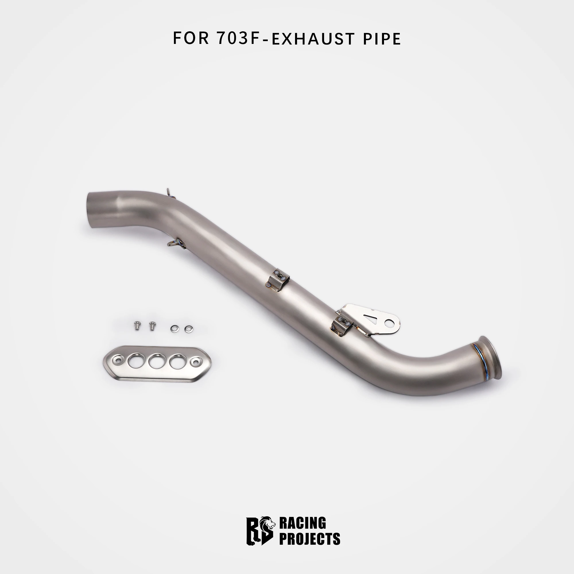 RS For ZONTES 703F Mid Exhaust 60mm Diameter Side Exit OEM Pipe Compatible Precision Fit Stainless Steel /Titanium