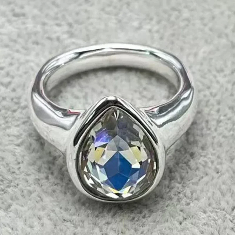 

2023UNODE50 New Product Hot Selling in Europe and America, High Quality Water Drop Gem Ring, Women's Romantic Jewelry Gift Bag