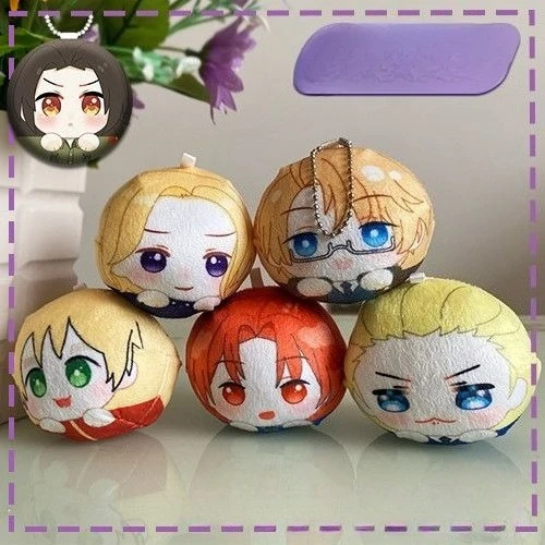 

8cm Anime Hetalia Axis Powers Mini Plush Doll Feliciano Vargas Ivan Braginsky Polandball Cute Stuffed Toy Collection Gift