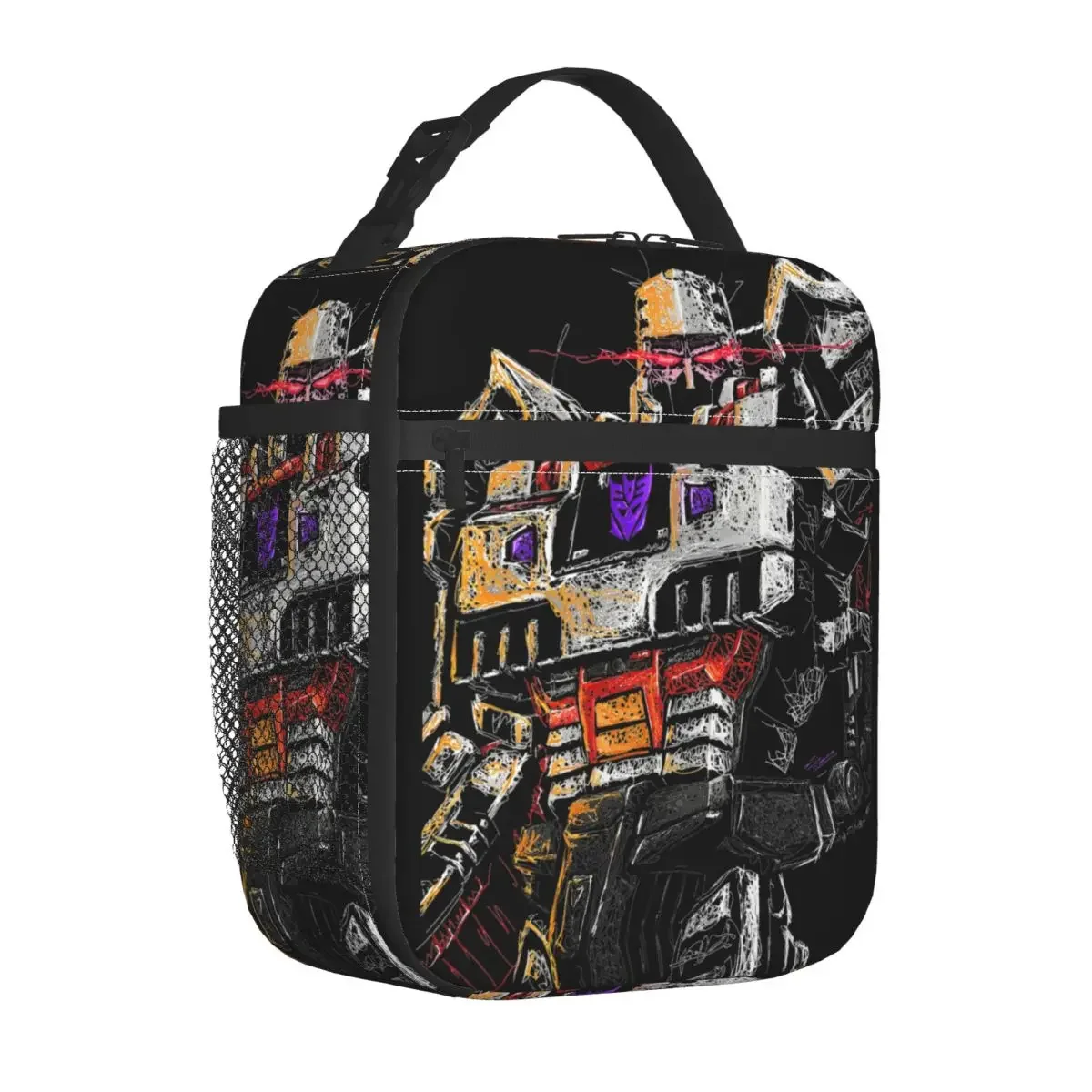 

Autobots Megatron Insulated Lunch Bags Cooler Bag Meal Container High Capacity Tote Lunch Box Beach Picnic