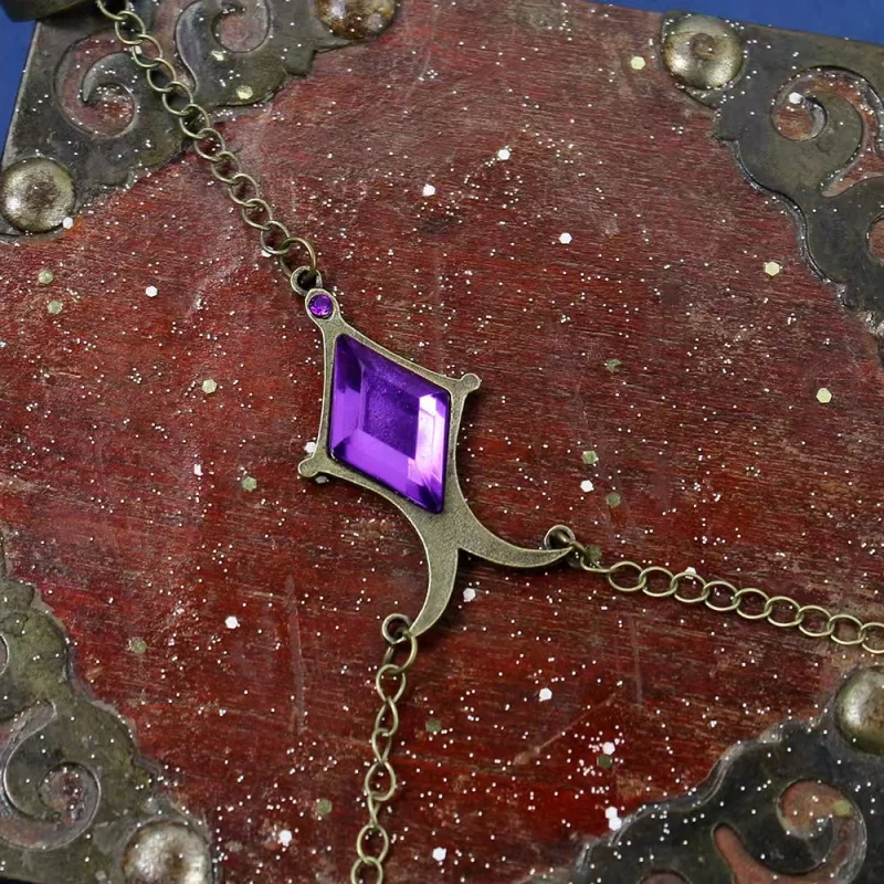 Game Charlotte Kaname Madoka Akemi Homura Accessories Gem Bracelet Rhombus Purple Gem Props Bracelet Fashion Jewelry
