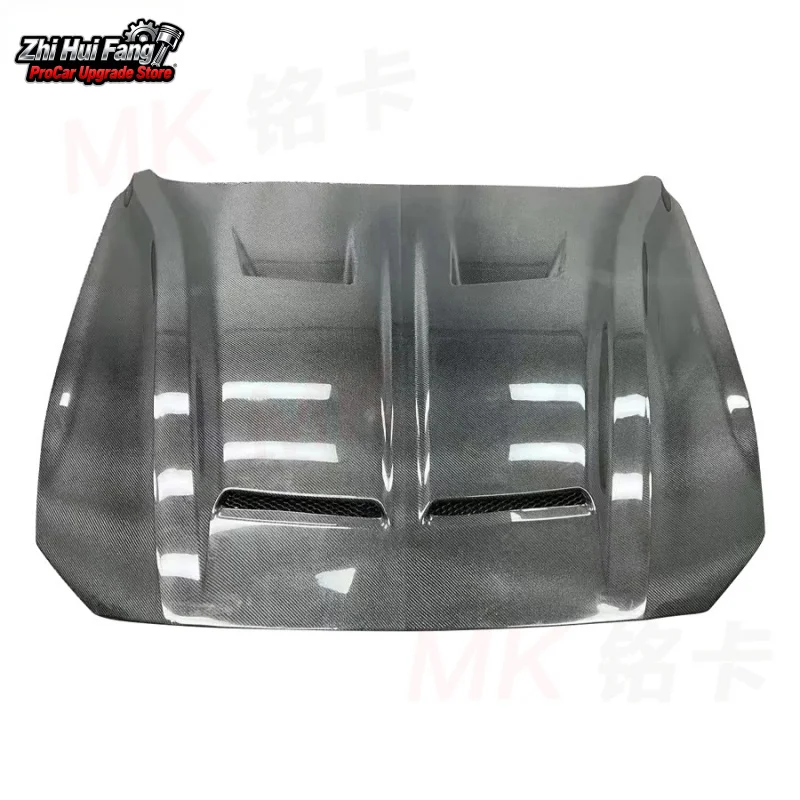 Adatto per cofano anteriore motore in fibra di carbonio Ford Mustang Super Snake 2018-2021