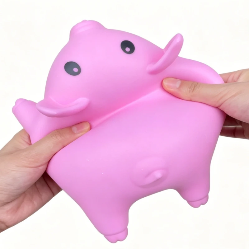 Cute Squishy Pig Squeeze Toy Stretch Funny Pig Animal Anti-Anxiety Stress Relief Splat Toys for Autism & ADHD Decompression Toy