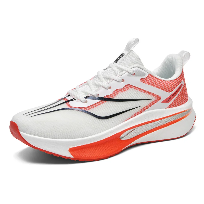 

2026 New Model Luminous Carbon Plate Fashion Shock-Absorbing Sports Shoes for Students and Couples, Versatile Professional Racing Running Shoes