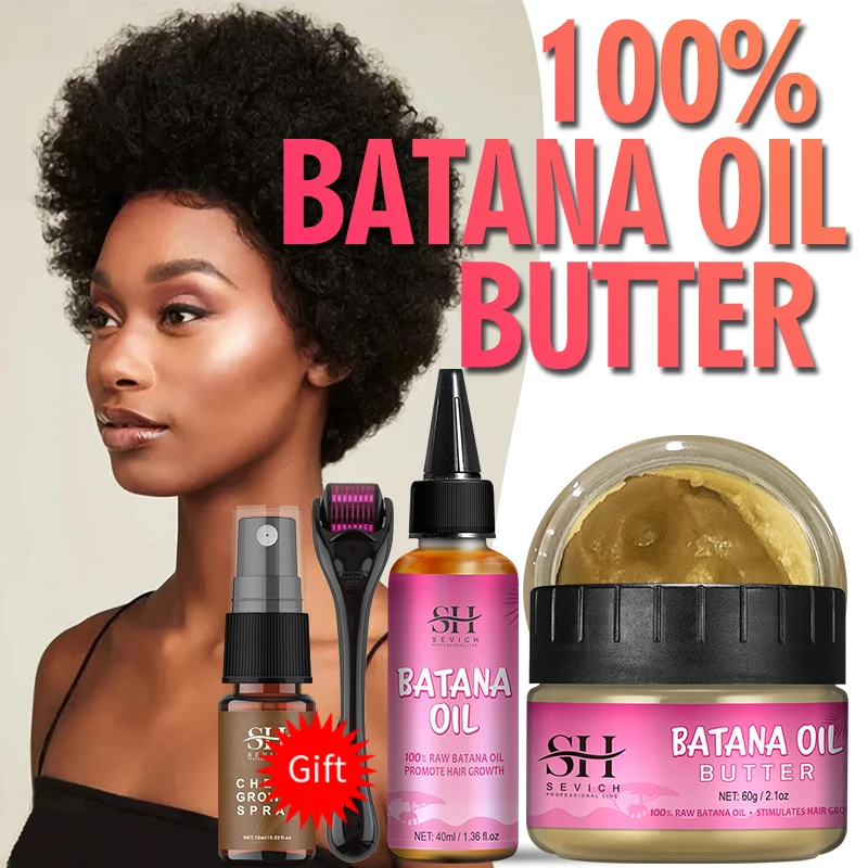 African Batana Oil calvizie indietal Postpartum seborroico trattamento per la ricrescita dei capelli siero Batana Oil crescita dei capelli per uomo