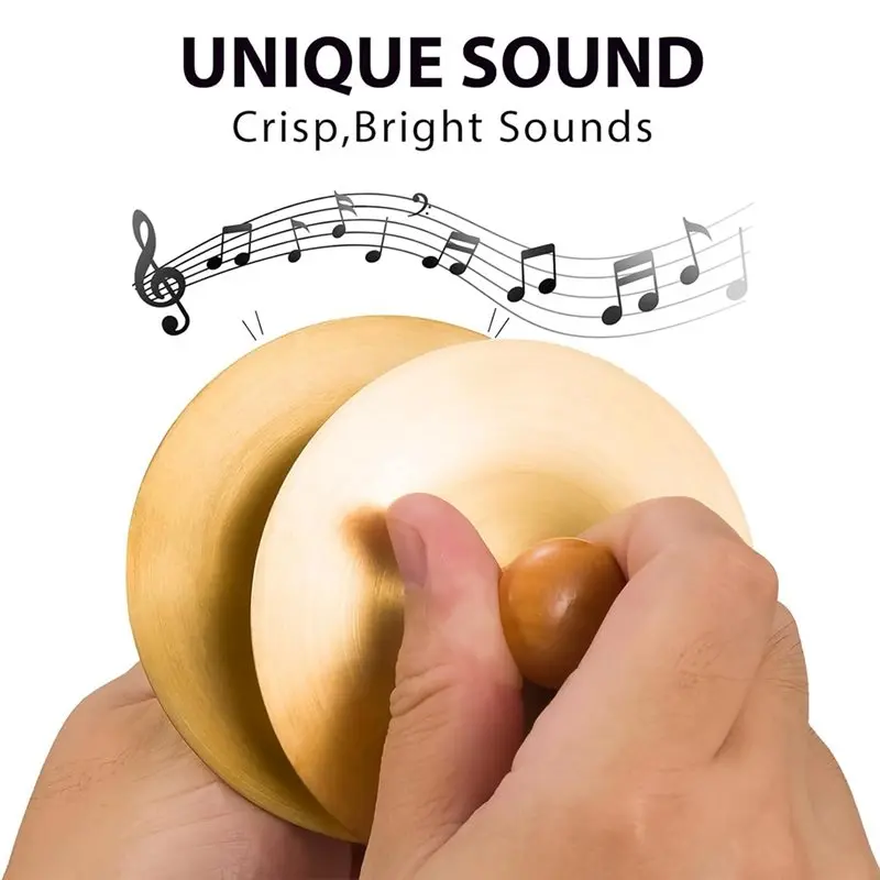 ABVE-Professional 2 قطعة الصنج النحاسي 3.5 "آلة موسيقية قرع صغيرة للرقص الشرقي والأداء المباشر