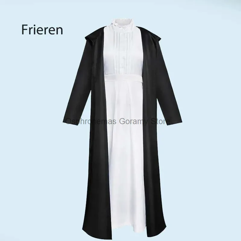 

Halloween Cosplay Women Trench Coat Dress Fern Suit Outfits For Halloween Party Fern Cosplay Costume Performance Costume