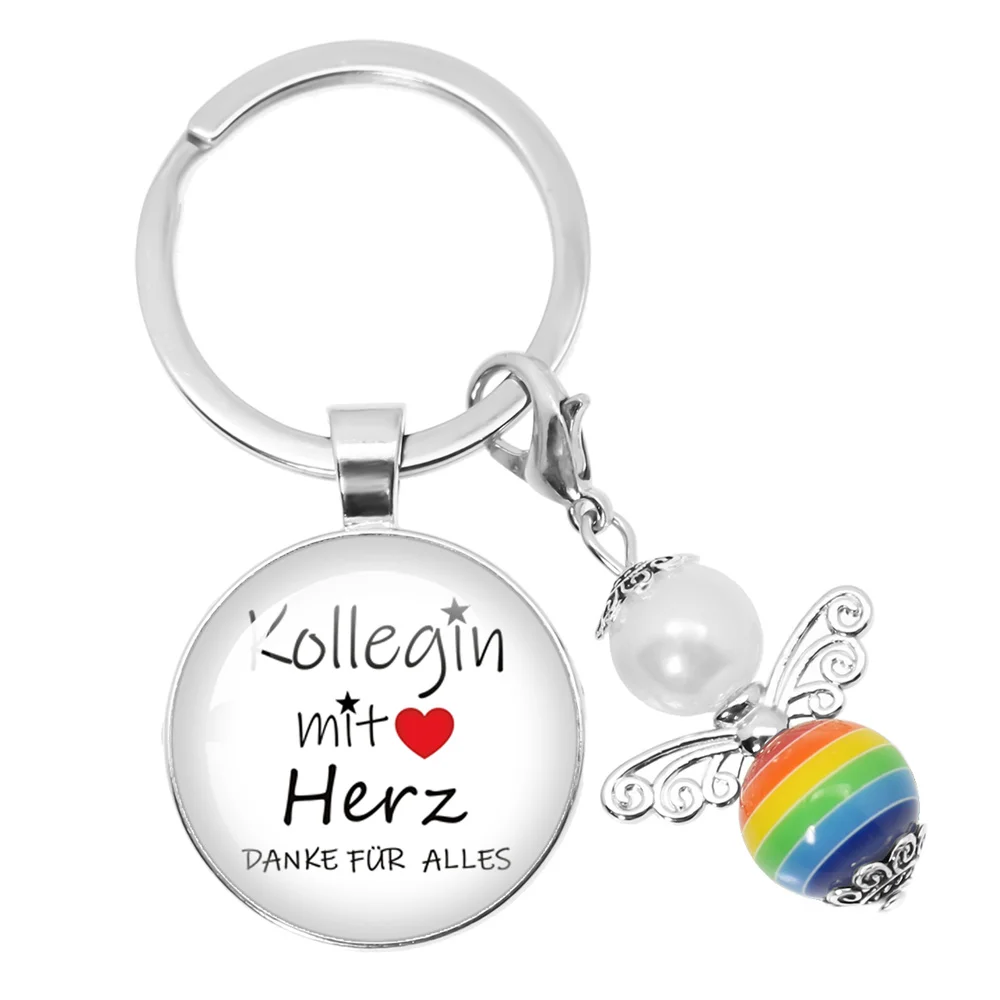 COLLEAGUE WITH HEART THANK YOU FOR EVERYTHING As Your Farewell Educator Gift Childminder Kindergarten Kita Keychain Jewelry