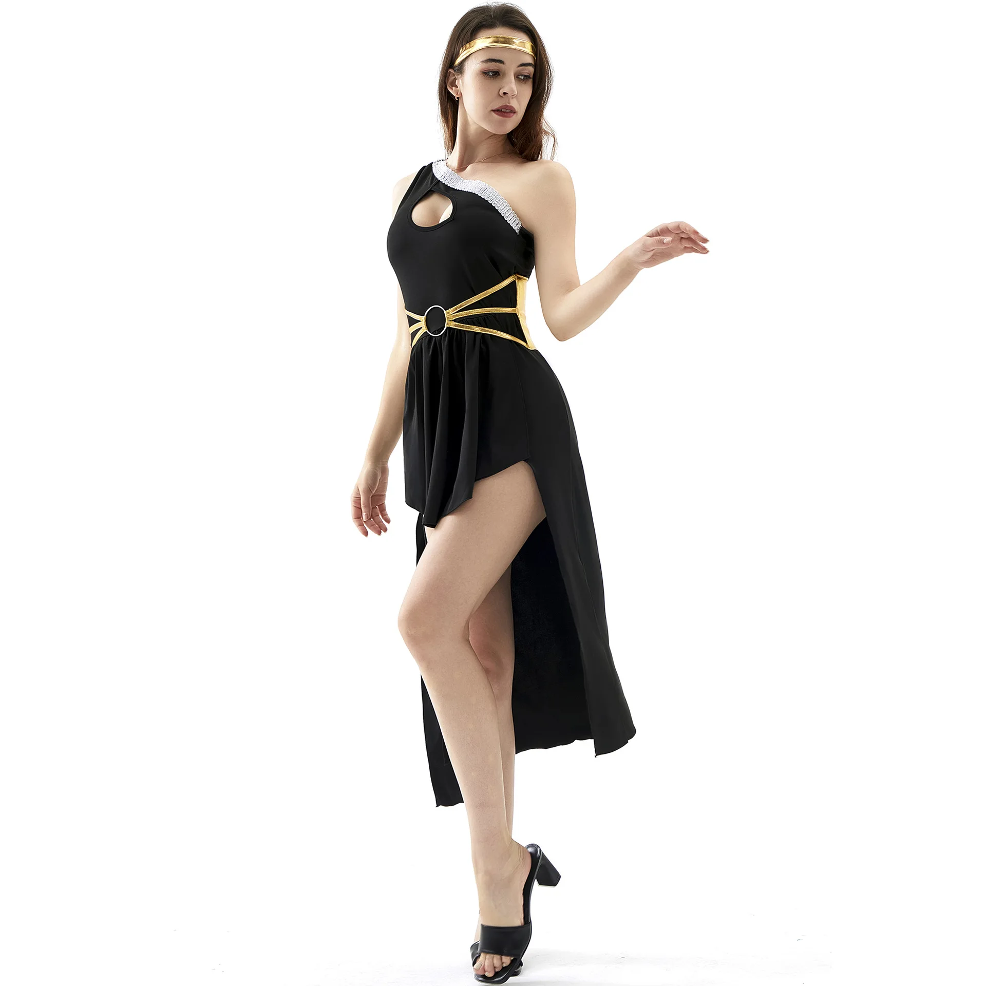 Déguisement d'Aleopatra de Déesse Sexy pour Femme, Tenue de ixd'Halloween et de Carnaval