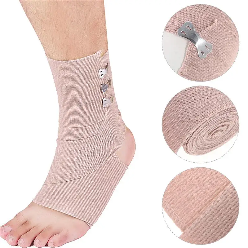 Vendajes elásticos seguros para el cuerpo, vendajes protectores, envoltura flexible, 4 piezas, piel