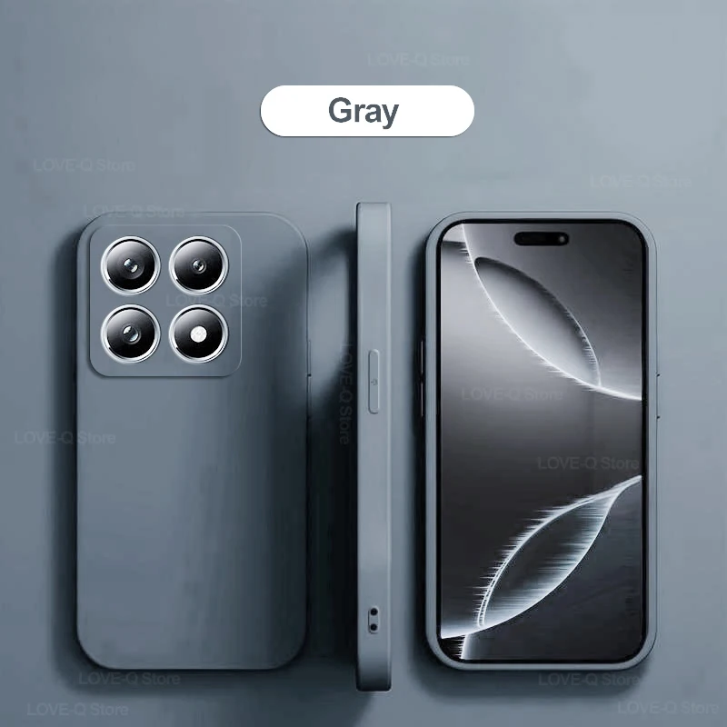 Für xiaomi 14 t pro hülle quadratische flüssige silikon telefon hülle für xiaomi mi 14 t pro mi 14 t pro 14tpro mi14t pro zurück weiche tpu abdeckung – Detail 15