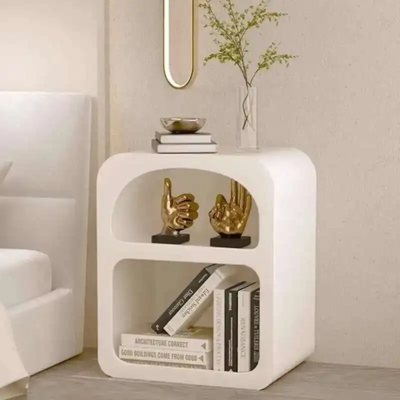 Nordic Bedroom Nightstand Modern Space Saving Storage Nightstand Minimalist White Table De Chevet Chambre Decoration