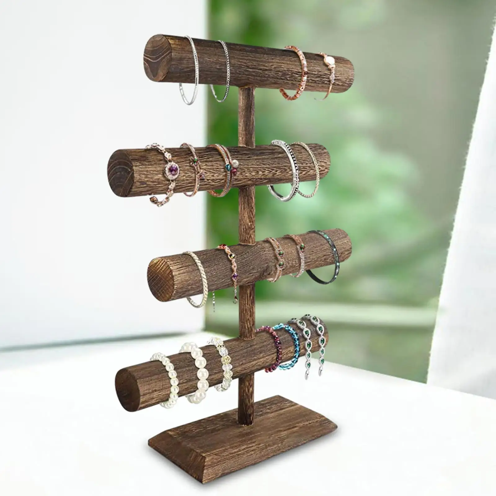 Wooden Bracelet Holder Wristwatch Rack for Jewelry Props Shopping Mall Store