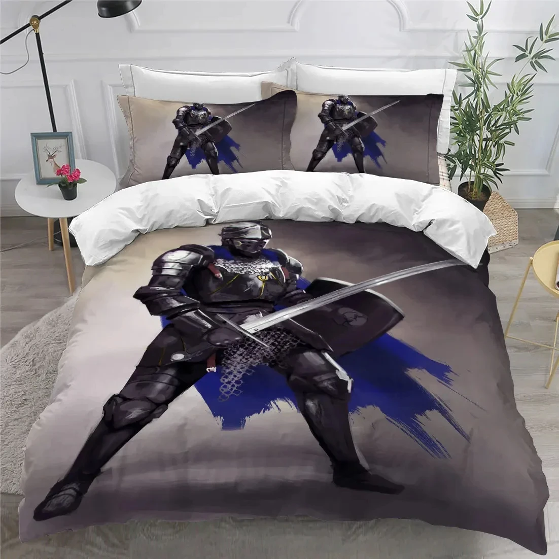 

3D Print Holy Knights Bedding Set Double Twin King Duvet Cover Comforter Pillowcase Boys Girls Adults Bedroom