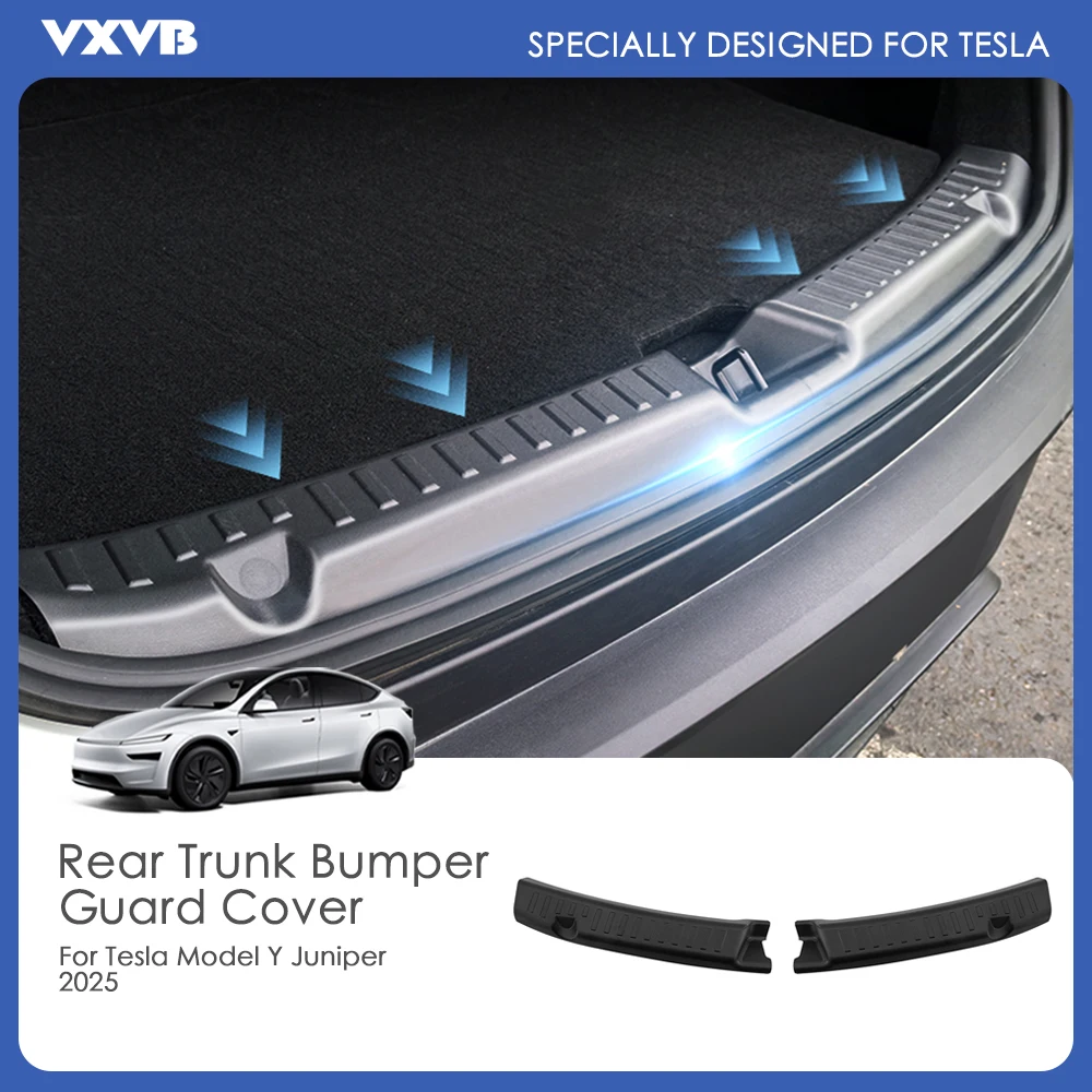 

Крышка порога багажника, защита из АБС-пластика для Tesla Model Y Juniper 2022, защита порога бампера, защита от грязи, предотвращение царапин