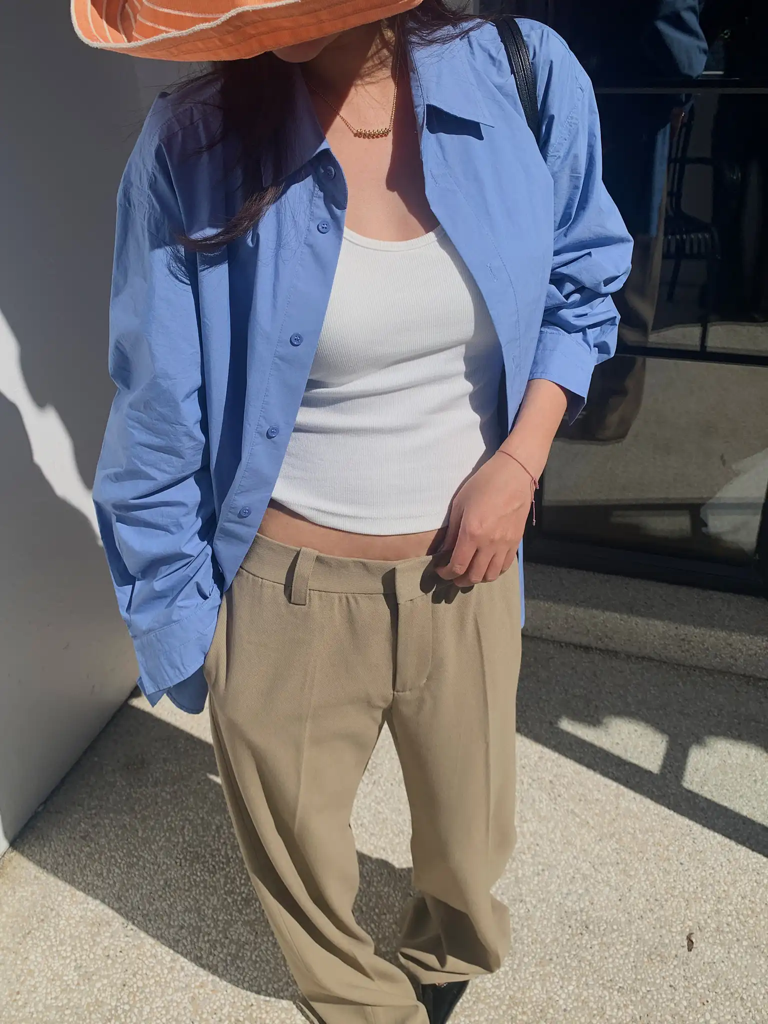

LILUOP Casual Pure Color Cotton irt Women's Loose Faion Outerwear Spring Summer Simple Sle Long Sve Button up