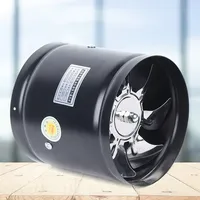 Industrial Axial Pipe Fan 150mm 500m³/h Metal Blower Channel Fan Exhaust Supply Air Radial Pipe Vacuum Cleaner 40W 220V