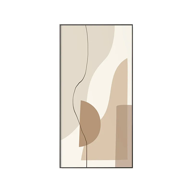 Morandi Entrance Decorative Painting High Sense Abstract Art Mural Cream Wind Aisle Hanging Painting at the End of the Corridor