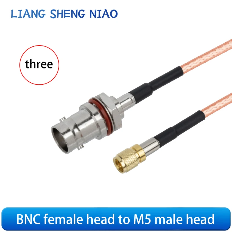 BNC إلى M5/L5/10-32NF مقياس التسارع اختبار الاهتزاز سلك توصيل M5-BNC/JJ