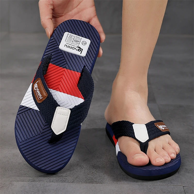 Men Summer High Quality Flip Flops Men Beach Slippers Fashion Outdoor Flip Flops Casual Breathable Slippers for Men New Sandals