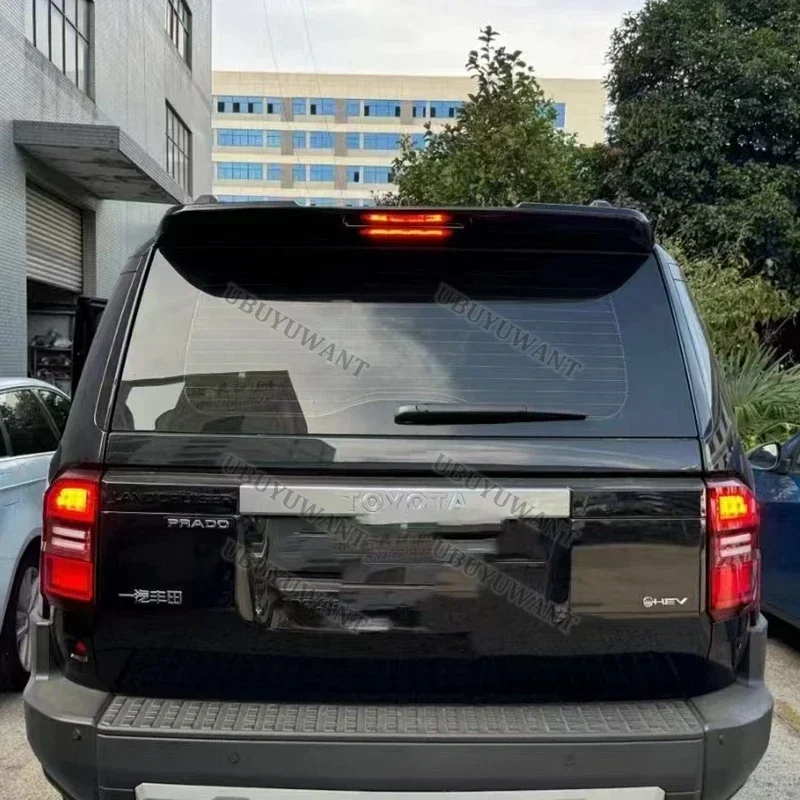 For Toyota LAND CRUISER PRADO LC250 Roof Spoiler LC 250  ABS plastic Material Car Rear Wing Color Rear Spoiler 2024+